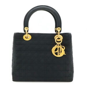 Christian Dior Lady Cannage handbag tote bag Black
